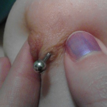Nipple (aureola) piercing dishcarge