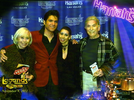 Me and my parents, and an Elvis impersonator in 'Vegas