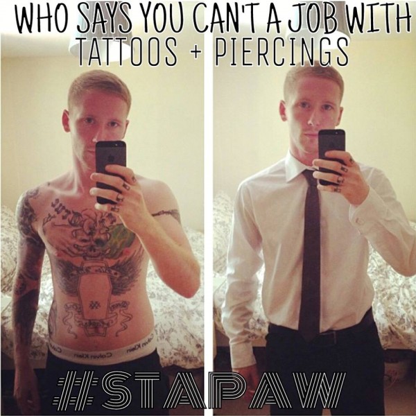 Who Says You Can't Get a Job with Piercings and Tattoos?