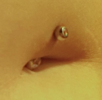 Navel piercing not as expected.