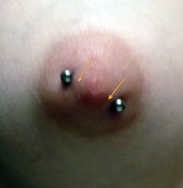 Deeply pierced nipples with correct placement indicated.