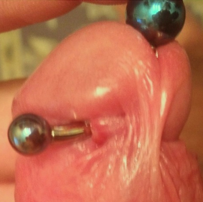 A troubled PA piercing placed way too far to the side